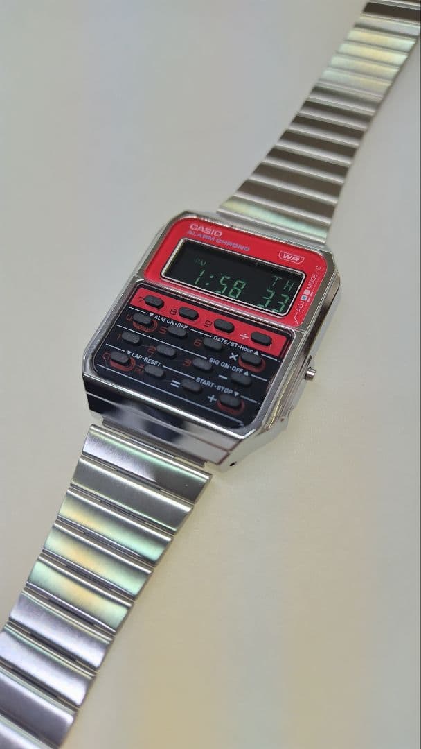Casio Digital Watch CA-500WE-4BJF Region-Number and Calculator Model