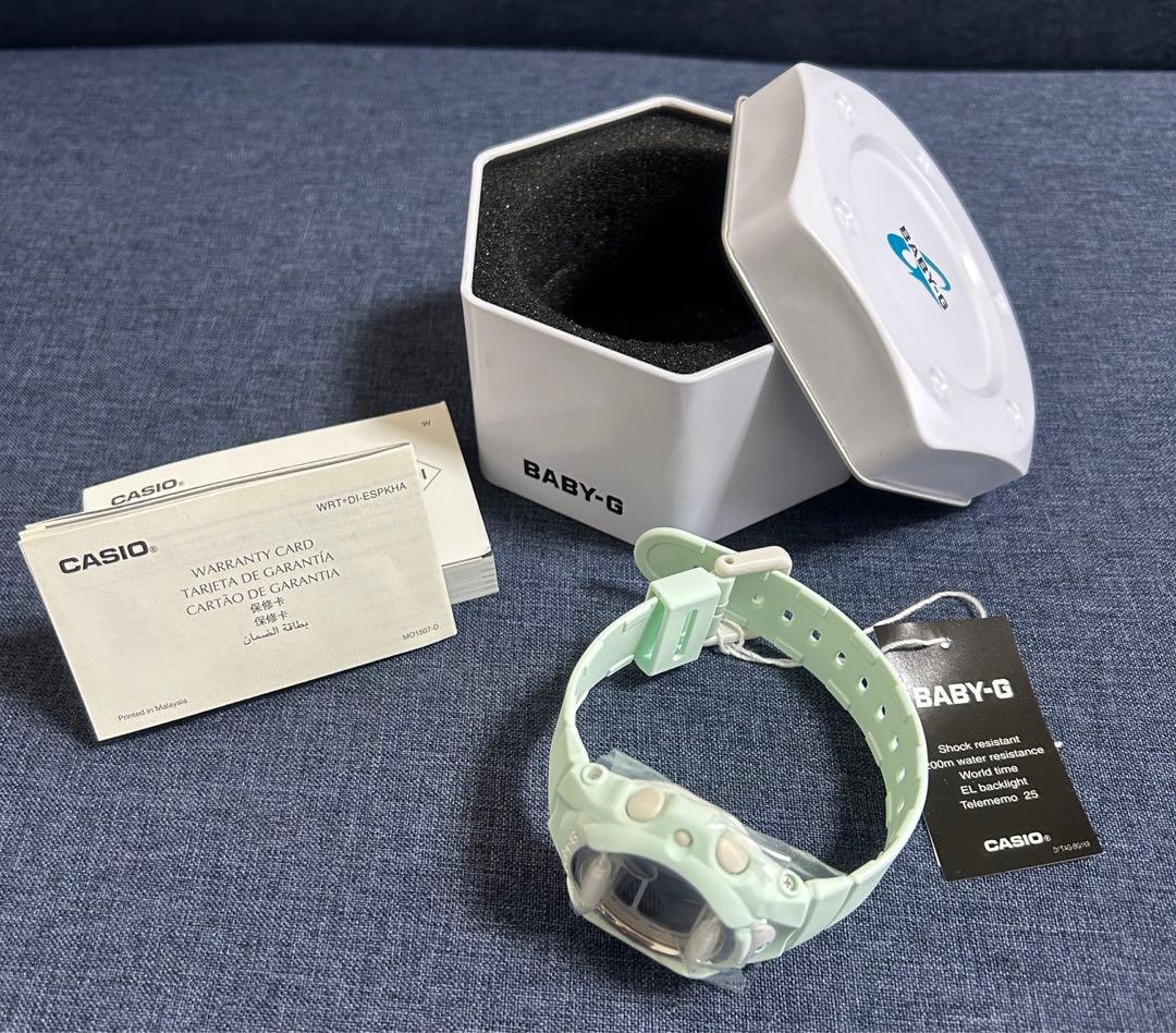 Casio Baby G Ladies Digital Watch Pastel Green 46mm Resin — Japan Import