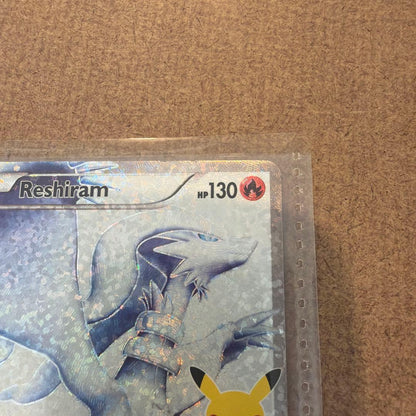 Nintendo Reshiram 113/114 Pokemon 25th Anniversary trading card Japan import from the official Nintendo set