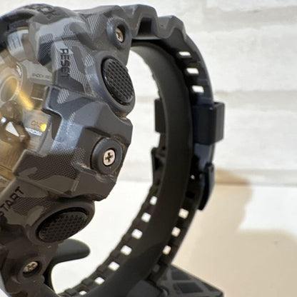 Casio G-Shock Camouflage Gray Watch with Shock Resistance — Japan Import