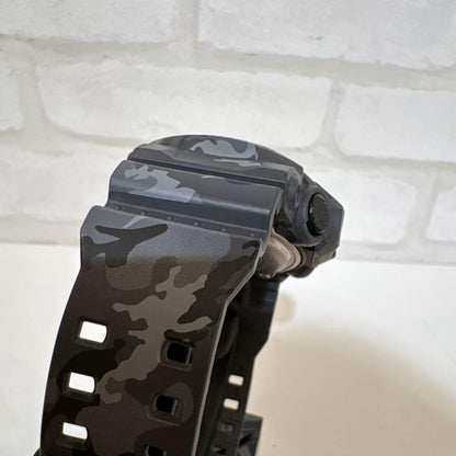 Casio G-Shock Camouflage Gray Watch with Shock Resistance — Japan Import