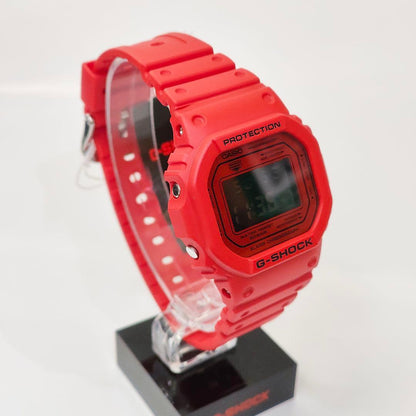 Casio G-Shock DW-5600RRB-4JF Red Digital Watch with 20ATM Water Resistance — Japan Import