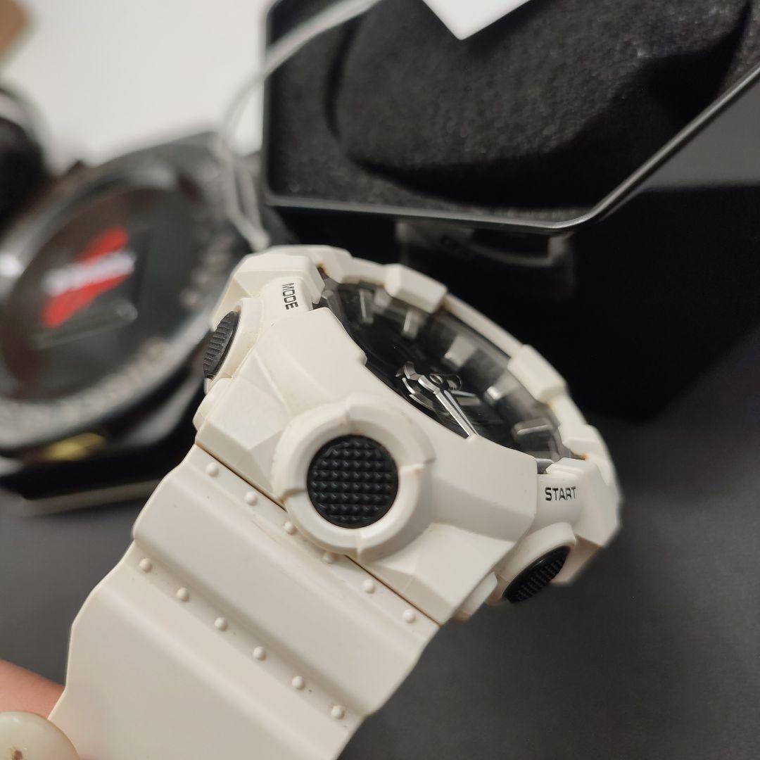 Casio G-Shock GA-700-7ADR Watch White Digital Analog Combo 20 ATM Japan Import