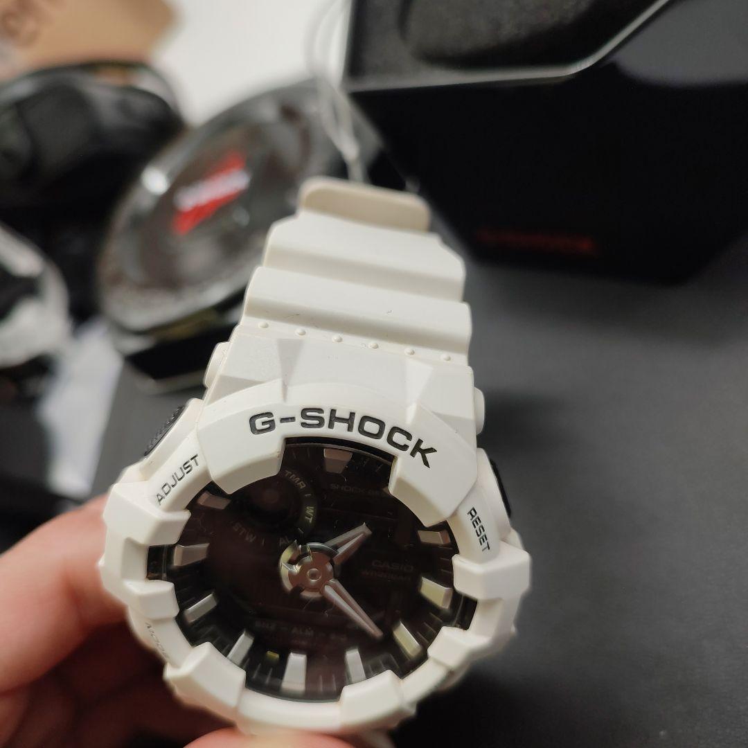 Casio G-Shock GA-700-7ADR Watch White Digital Analog Combo 20 ATM Japan Import