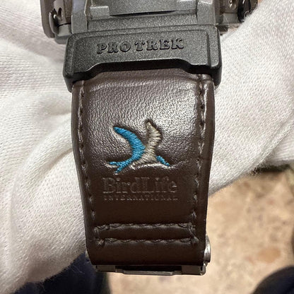 Casio Pro Trek Birdlife Model PRT-40 with Twin Sensor and Leather Band — Japan Import