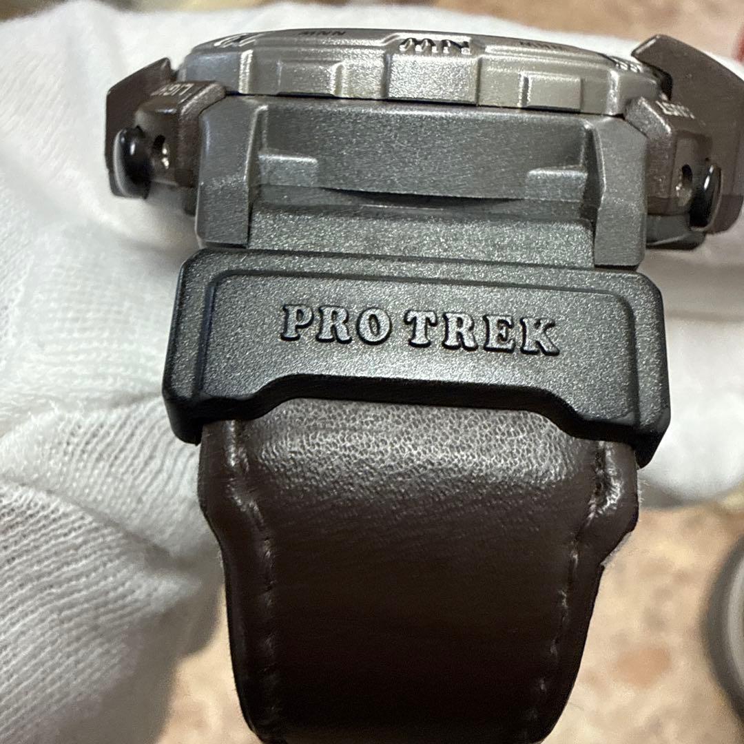 Casio Pro Trek Birdlife Model PRT-40 with Twin Sensor and Leather Band — Japan Import