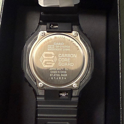 Casio G-Shock GA-2100RGB-1AJF Watch with Box and 1-Year Warranty — Japan Import