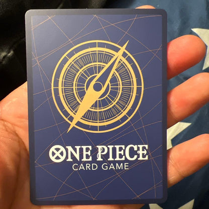 One Piece Card Game OP13 SR Parallel Stussy Japanese trading card in sleeve