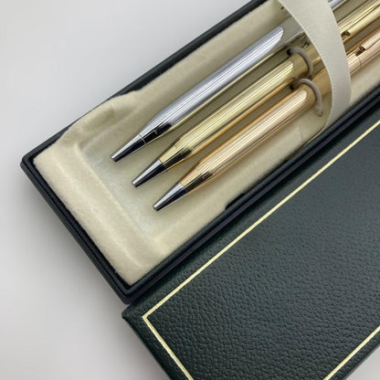 Cross Gold 14K Silver 3-Piece Ballpoint Pen Set