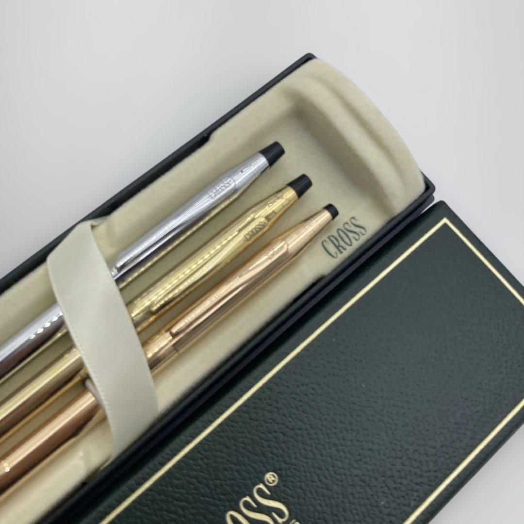 Cross Gold 14K Silver 3-Piece Ballpoint Pen Set