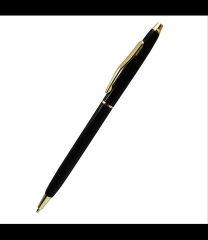 Cross Classic Design black and gold gel pen with slim body and twist mechanism