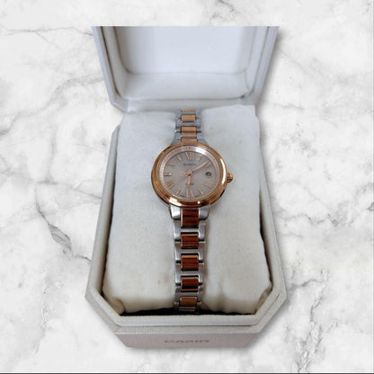 Casio Sheen Analog Watch Silver/Rose Gold — Japan Import