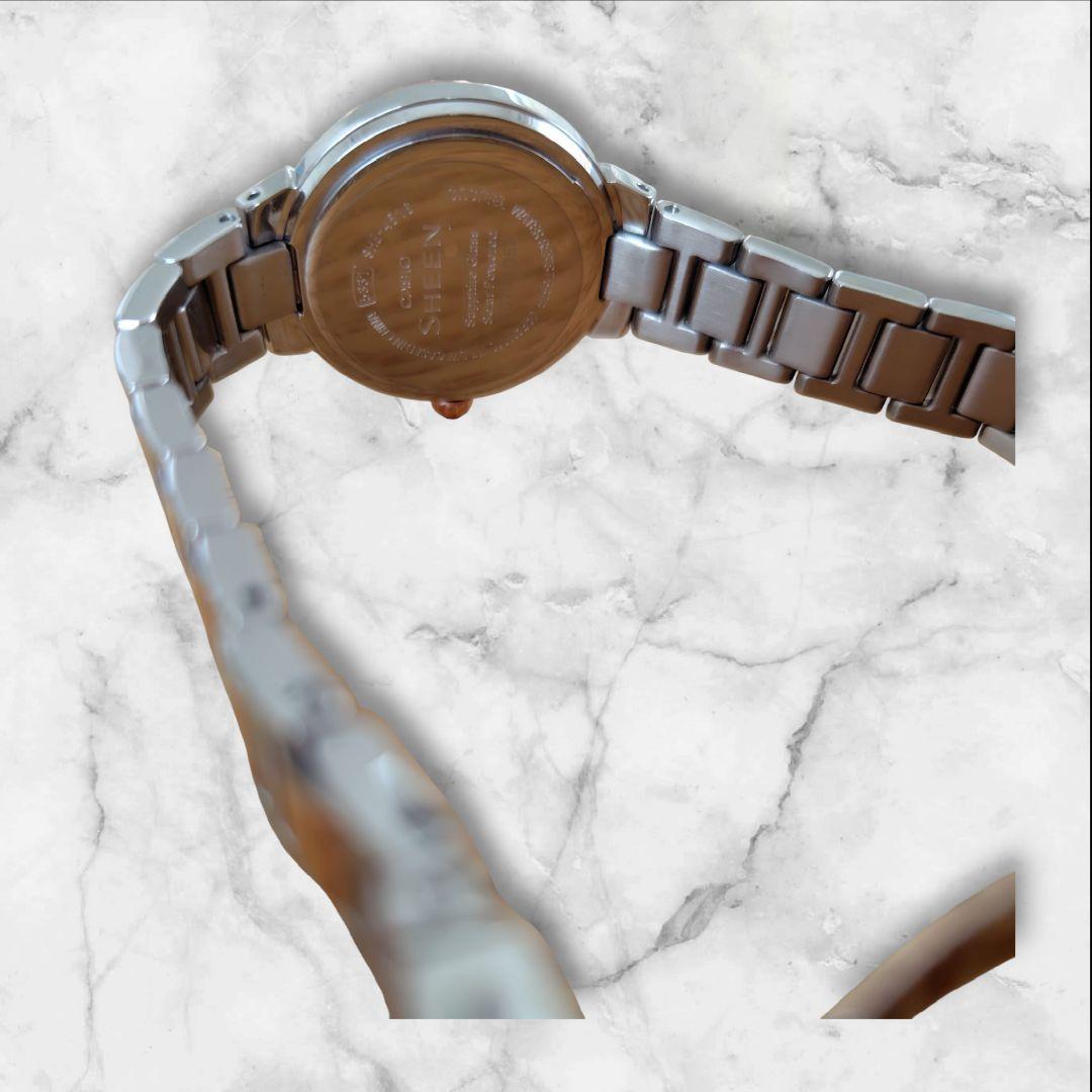 Casio Sheen Analog Watch Silver/Rose Gold — Japan Import