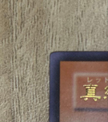 Yu-Gi-Oh Red-Eyes Darkness Dragon vintage relief card with visible wear from Japan import