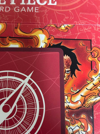 One Piece Card Game Luffy & Ace L ST30-00 start deck cards stored in protective sleeves