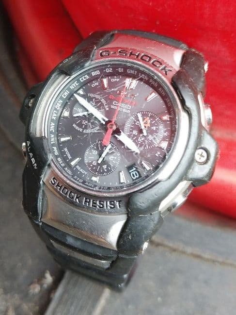 Casio Giez The G GS-1000J-1AJF Chronograph with Damage — Japan Import