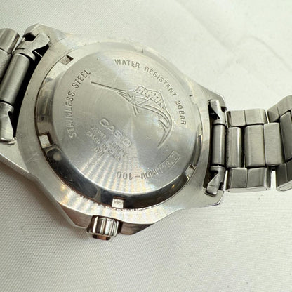 Casio Quartz Diver Watch MDV-100 20 ATM Water Resistant Working Condition