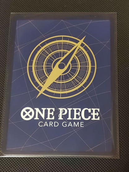 One Piece Monkey D. Luffy OP16-085 Parallel Card sealed in sleeve showing front design