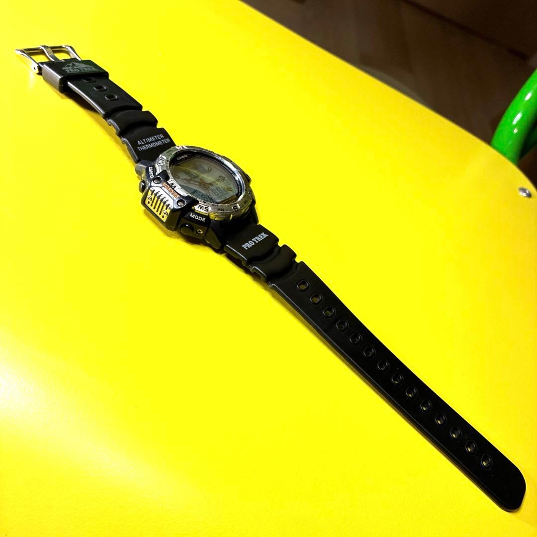 Casio ProTrek Altimeter Thermometer Watch with Digital Display — Japan Import
