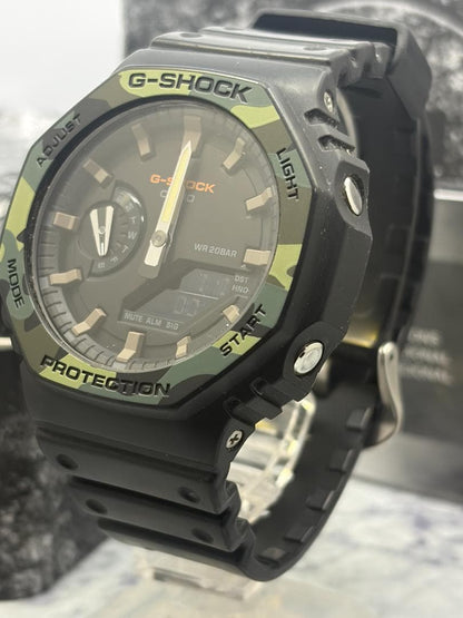 Casio G-Shock GA-2100SU Camouflage Analogue Digital Watch with Box and Manual - Japan Import