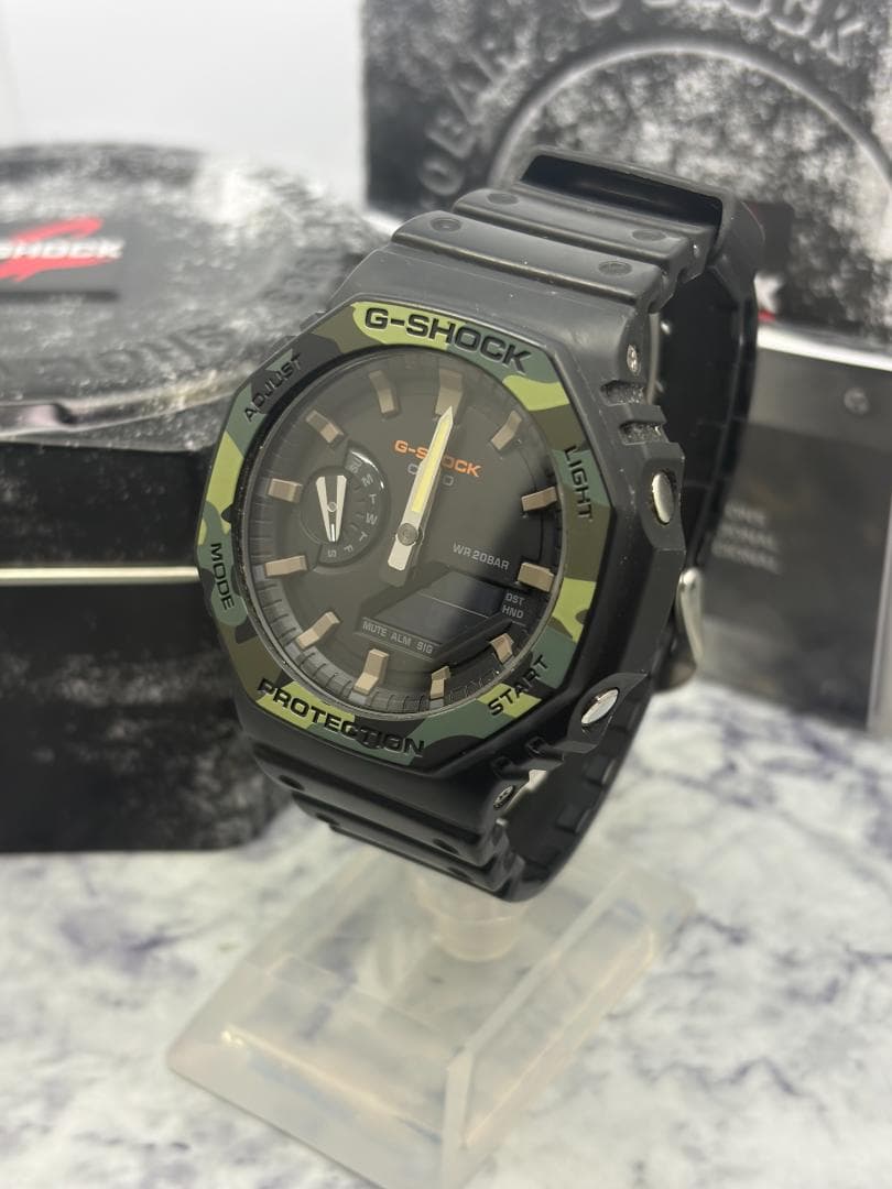 Casio G-Shock GA-2100SU Camouflage Analogue Digital Watch with Box and Manual - Japan Import