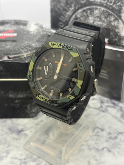 Casio G-Shock GA-2100SU Camouflage Analogue Digital Watch with Box and Manual - Japan Import