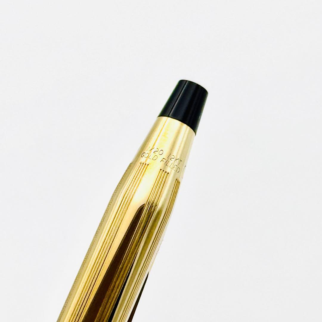 Cross Classic Century 12KT Gold Filled Ballpoint Pen Blue Ink Gold Color Japan Import