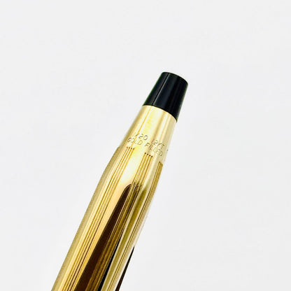 Cross Classic Century 12KT Gold Filled Ballpoint Pen Blue Ink Gold Color Japan Import