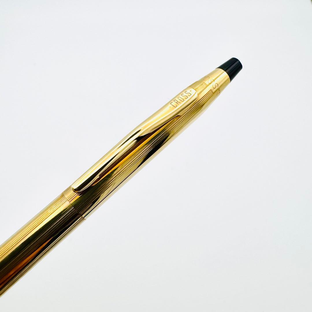 Cross Classic Century 12KT Gold Filled Ballpoint Pen Blue Ink Gold Color Japan Import