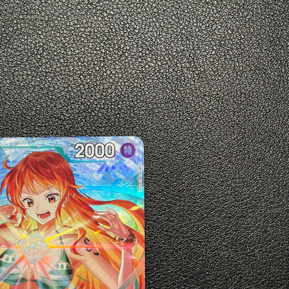 Nintendo One Piece OP10 Monkey D. Luffy Ultra Rare promotional card from 2025 May Strongest Jump issue