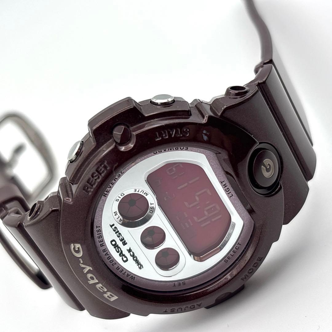 Casio Baby-G Series BG-6900 Shock Watch with Reversed Text Bordeaux Digital Japan Import