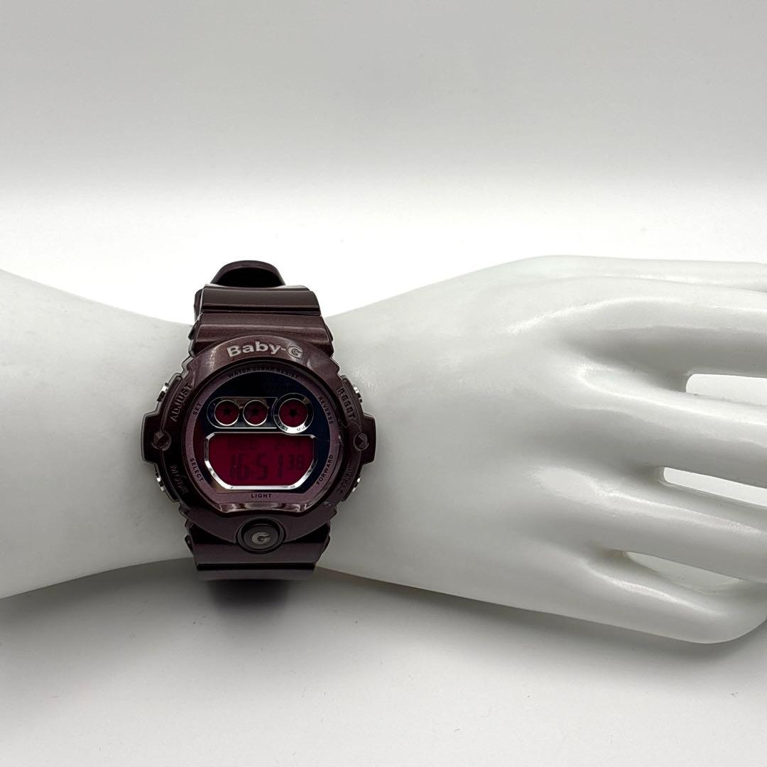 Casio Baby-G Series BG-6900 Shock Watch with Reversed Text Bordeaux Digital Japan Import