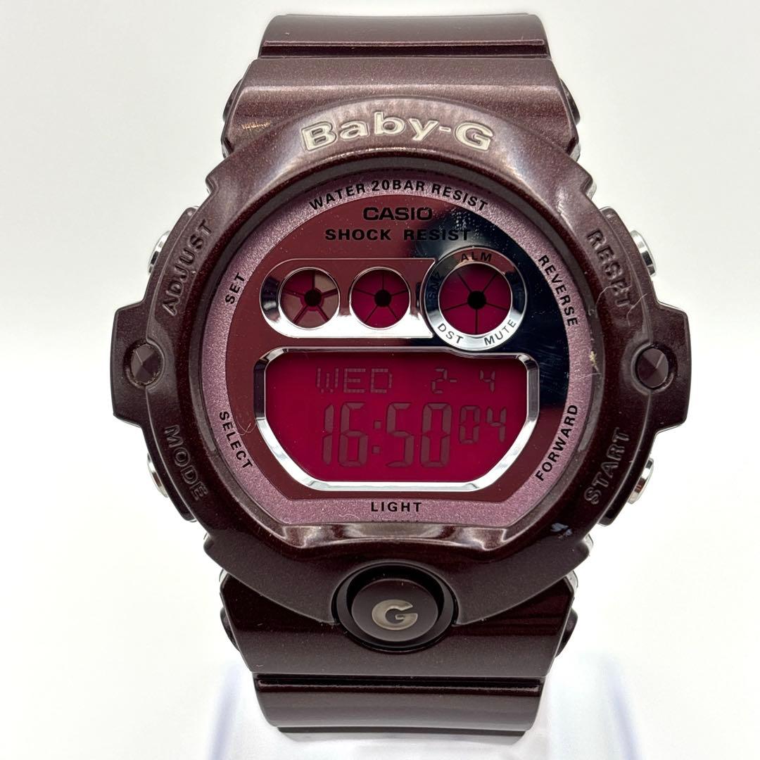 Casio Baby-G Series BG-6900 Shock Watch with Reversed Text Bordeaux Digital Japan Import