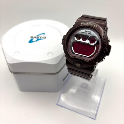 Casio Baby-G Series BG-6900 Shock Watch with Reversed Text Bordeaux Digital Japan Import
