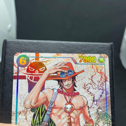 Portgas D. Ace OP13-119 secret parallel card from One Piece card game showing front design