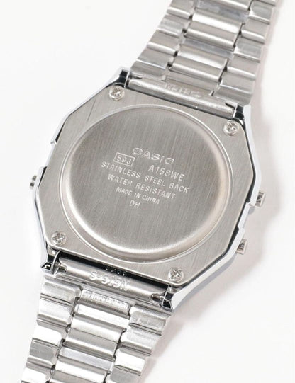 Casio A158WEA-1JF Digital Watch Silver Case and Band Japan Import