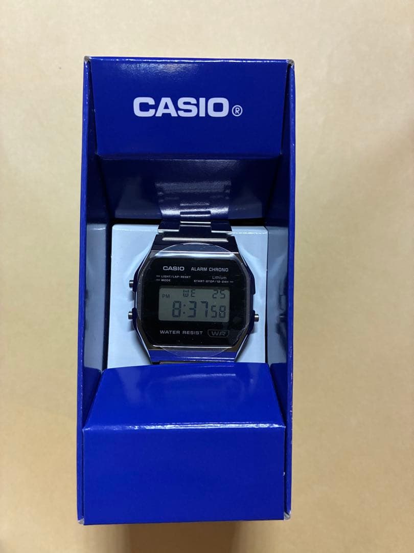 Casio A158WEA-1JF Digital Watch Silver Case and Band Japan Import