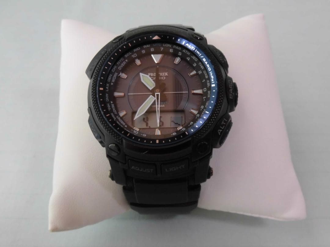 Casio Pro-Trek PRW-5050BN Model Watch with Multi-Function Features — Japan Import