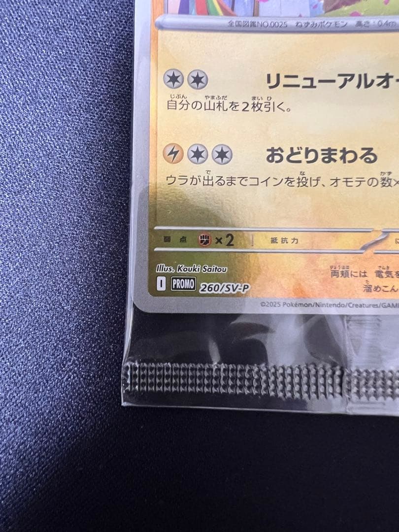 Unopened Pokemon Eastern Pikachu Promo Card from Japan Tohoku region in protective sleeve