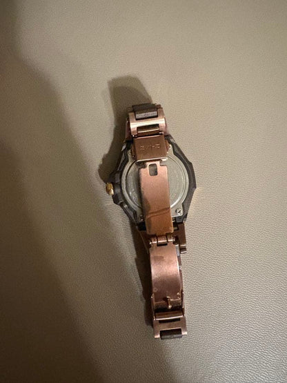Casio Baby-G G-MS Solar Watch Model 5592 with Brown Stainless Steel Band — Japan Import