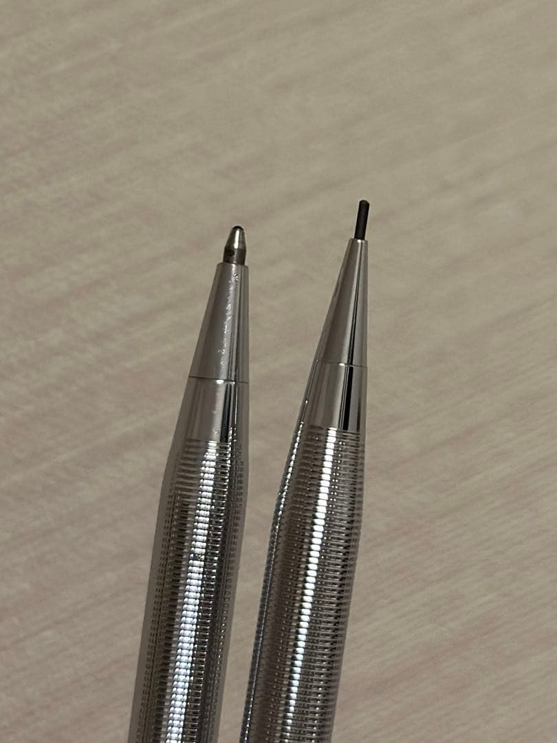 Cross Vintage Blue Ink Ballpoint Pen and Rotating Pencil Set with Refill — Japan Import