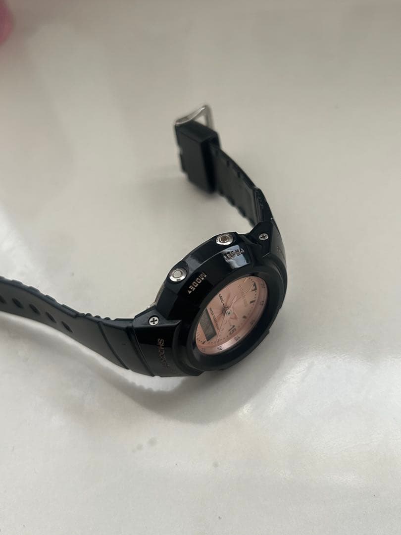 Casio G-Shock Mini Watch Analog Digital Black and Rose Pink