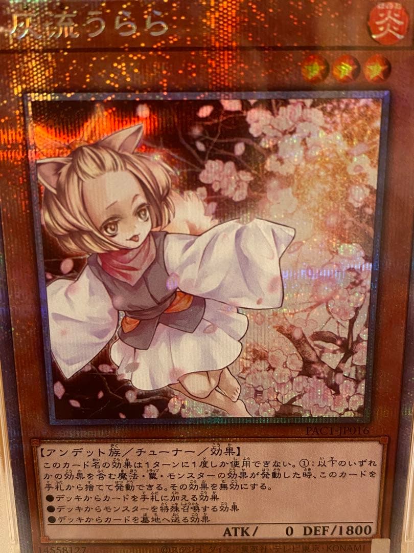 Yugioh Grey Flare Urara Prismatic Secret Rare Monster Card PSA10 Japan Import