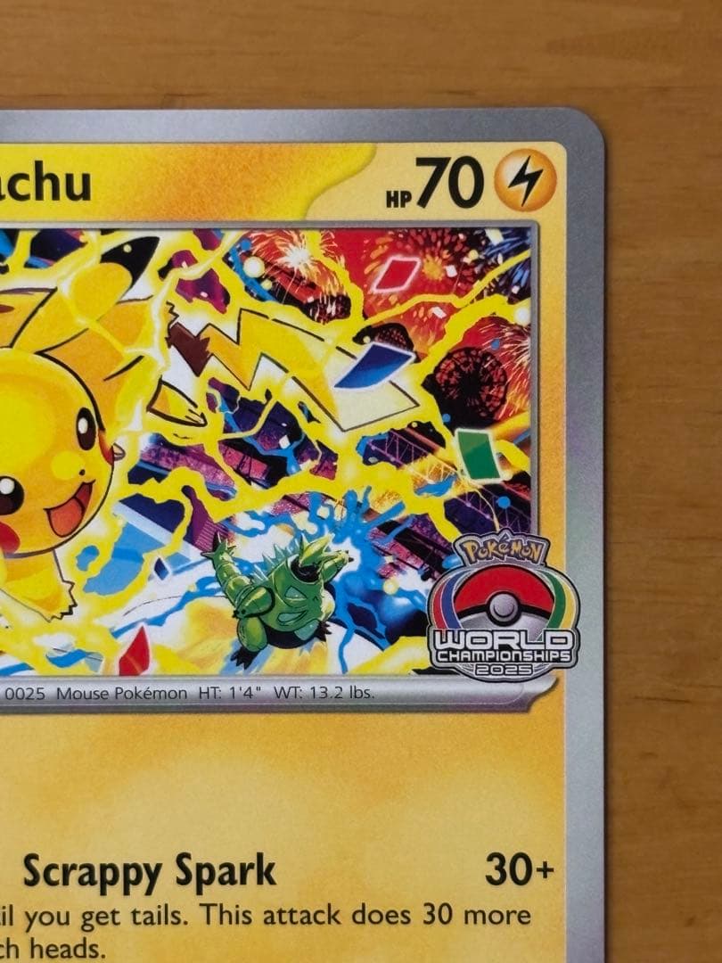 Bandai Pikachu Promoter Pokemon World Championships 2025 Anaheim promo card SVP 225 Japan import