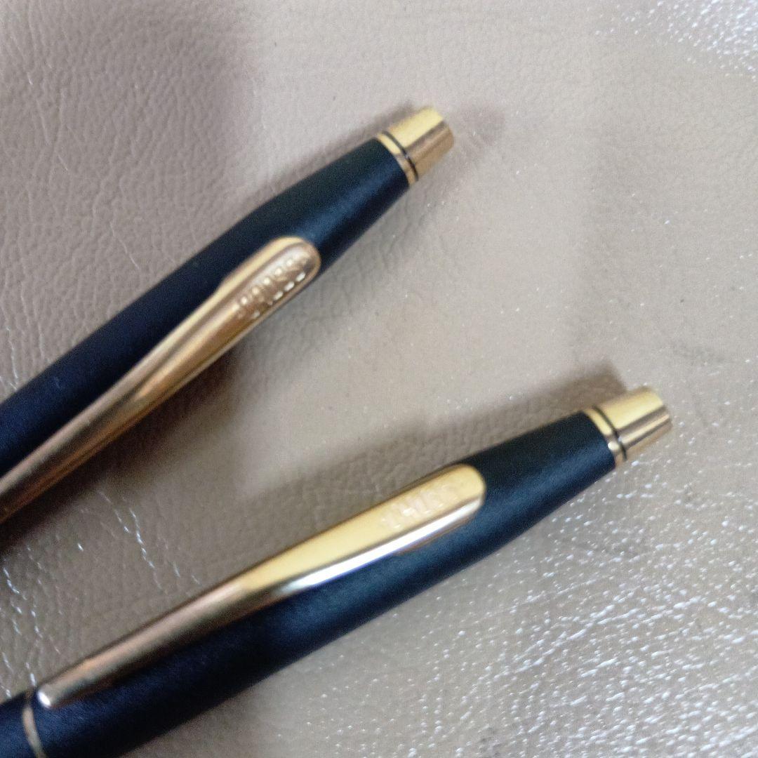 Casio Pen Set with Cross and Mechanical Pencils, Black and Gold Two-Pack — Japan Import