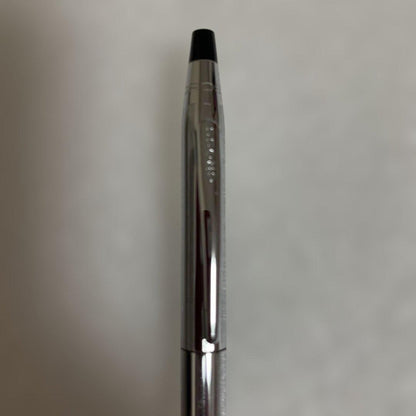 Cross Silver Ballpoint Pen with metallic finish shown with its dedicated case