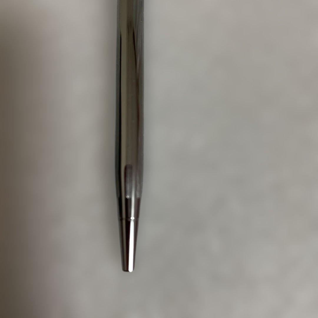 Cross Silver Ballpoint Pen with metallic finish shown with its dedicated case
