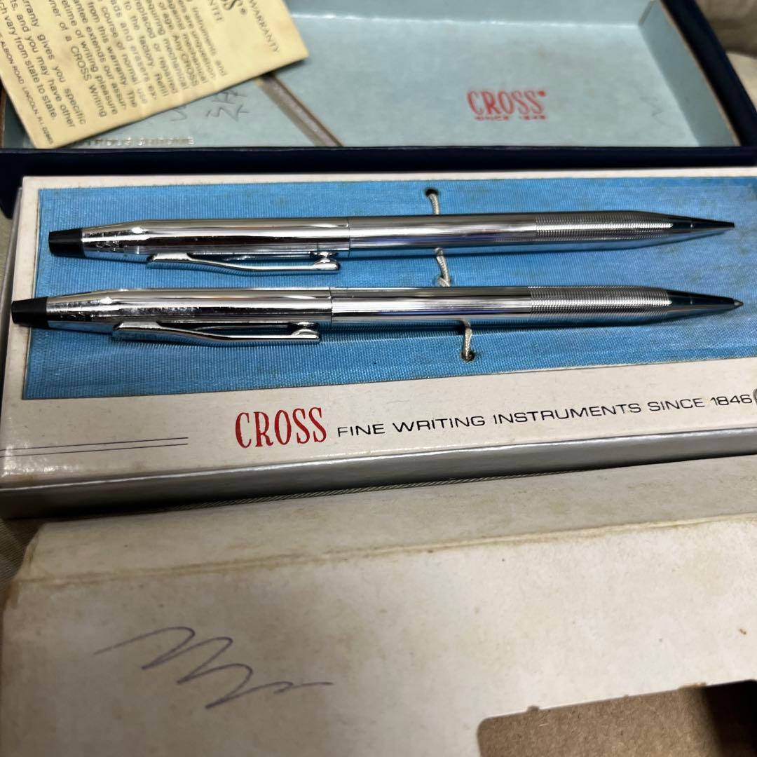 Cross Silver Ballpoint and Mechanical Pencil Set