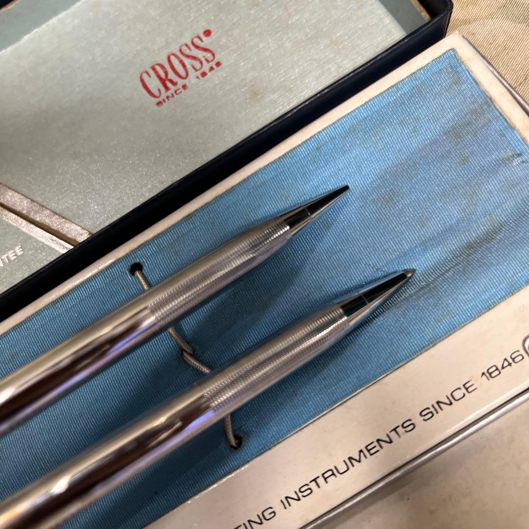 Cross Silver Ballpoint and Mechanical Pencil Set