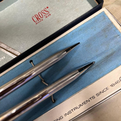Cross Silver Ballpoint and Mechanical Pencil Set